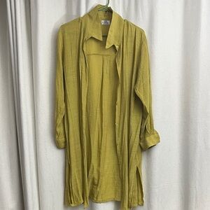 Jon & Anna Mustard Button-Up Dress